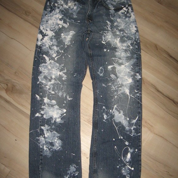 Lee Jeans Mens Paint Splatter Jeans 32 X 32 Poshmark